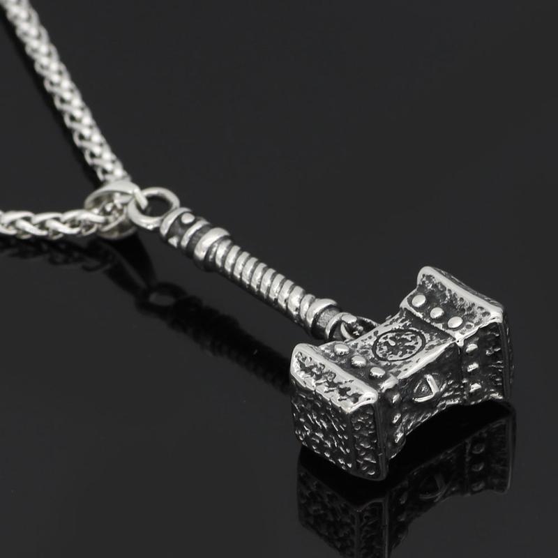 Mystic Mjolnir: Norse Hammer Pendant Necklace