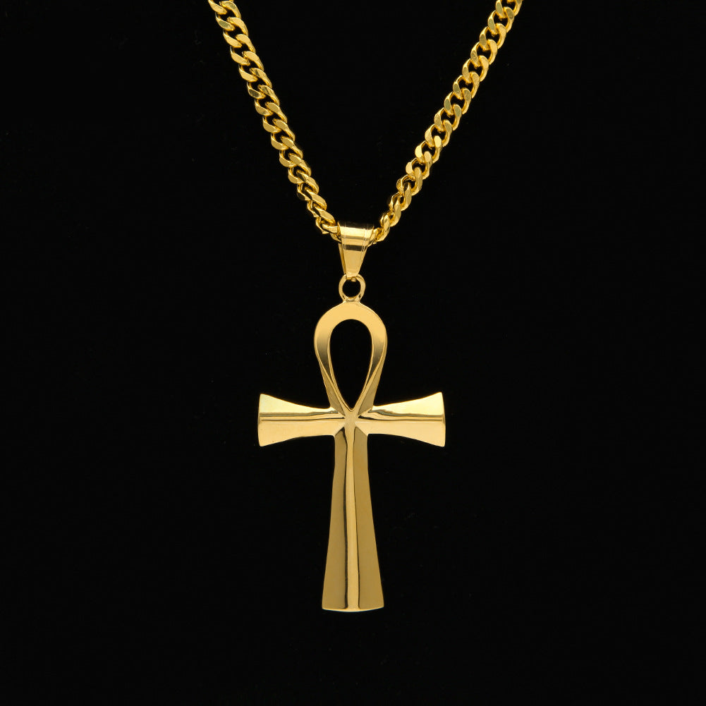 ankh key of life pendant necklace three