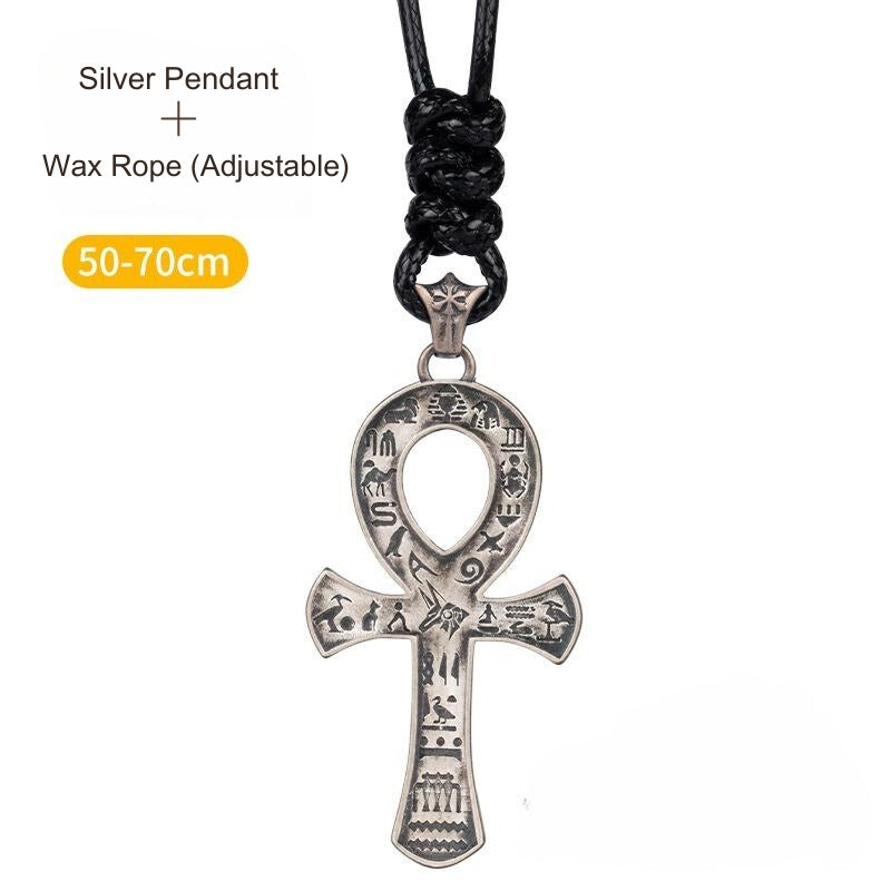 Eternal Life Essence: Ankh Pendant in Sterling Silver or Copper