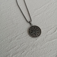 baphomet and sigil of lucifer necklace one