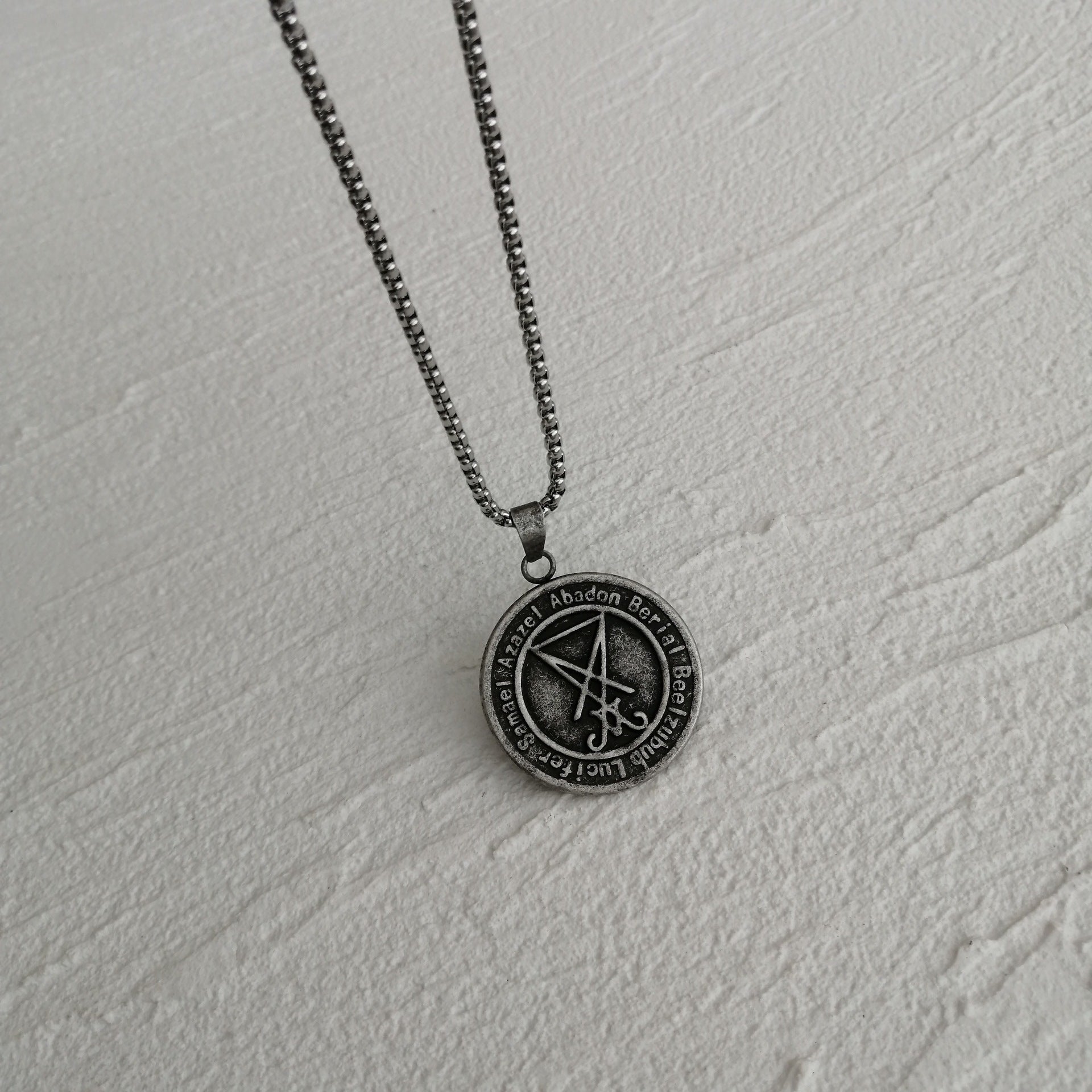baphomet and sigil of lucifer necklace three