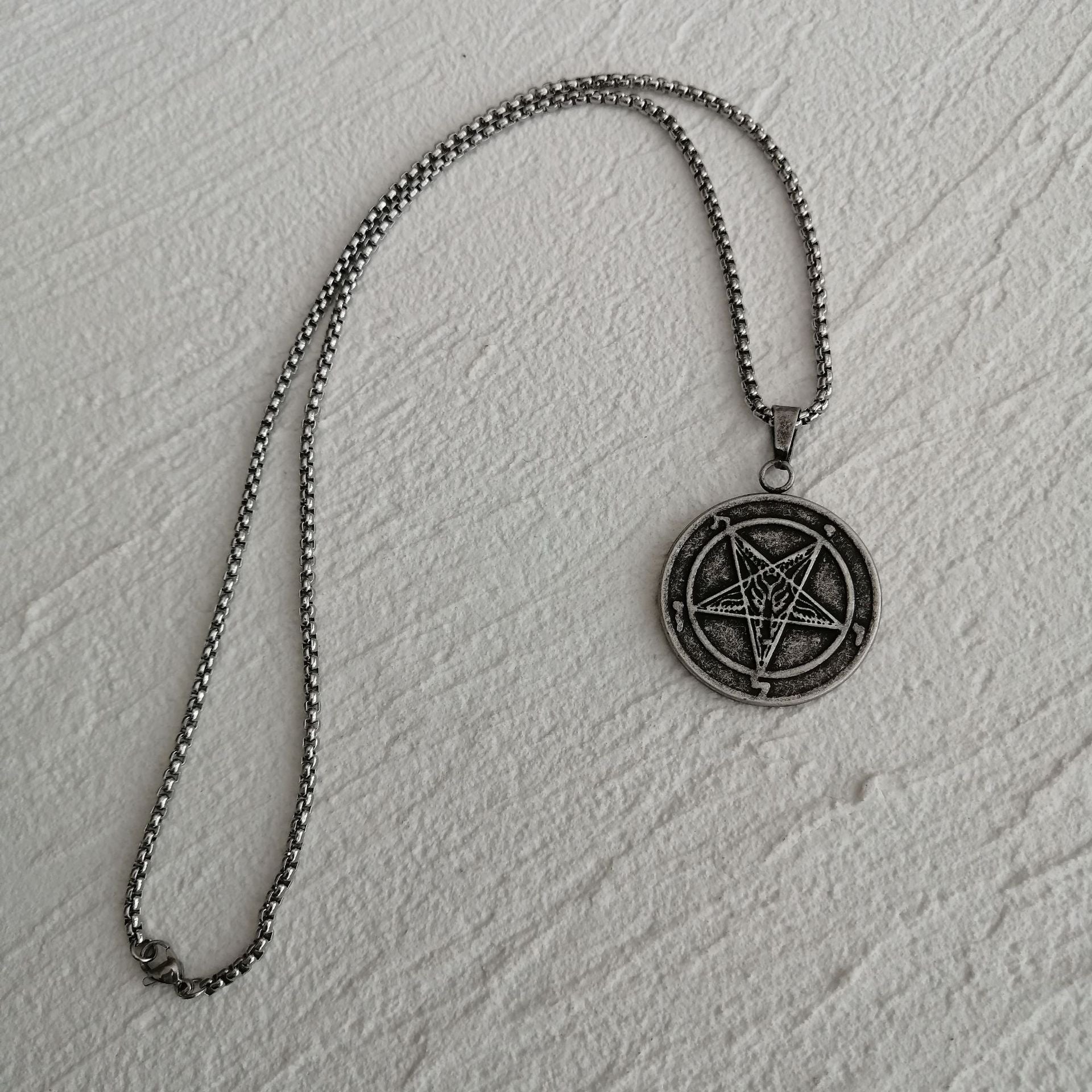 baphomet and sigil of lucifer necklace two