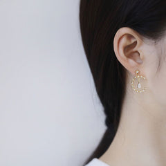 crescent moon earrings three