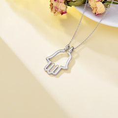 hamsa hand ring holder pendant necklace three