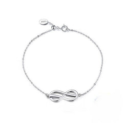 Eternal Elegance: 925 Sterling Silver Infinity Bracelet