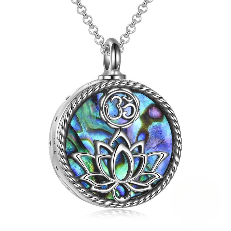 Blossoming Memories: Lotus Urn Pendant Necklace
