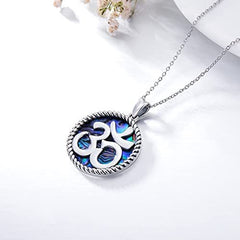 om symbol necklace three