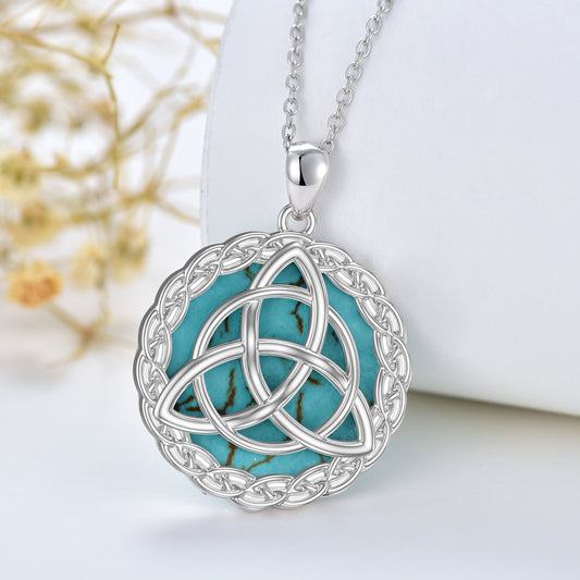 trinity knot triquetra necklace one