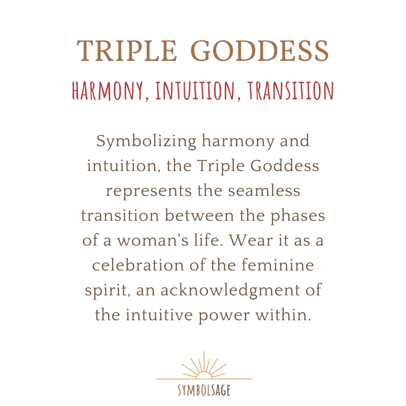 Lunar Embrace: Triple Moon Goddess Urn Necklace