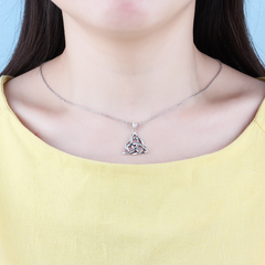 triquetra necklace two