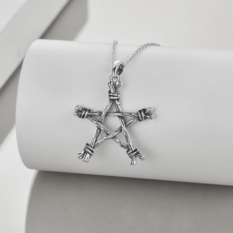 wiccan pentagram necklace one