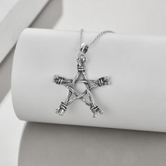 wiccan pentagram necklace one